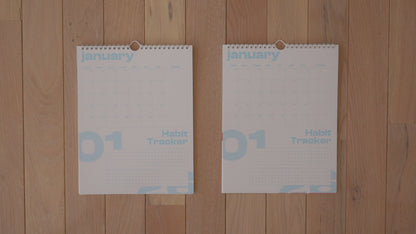 2026 (Monday Start) Wall Calendar + Habit Tracker