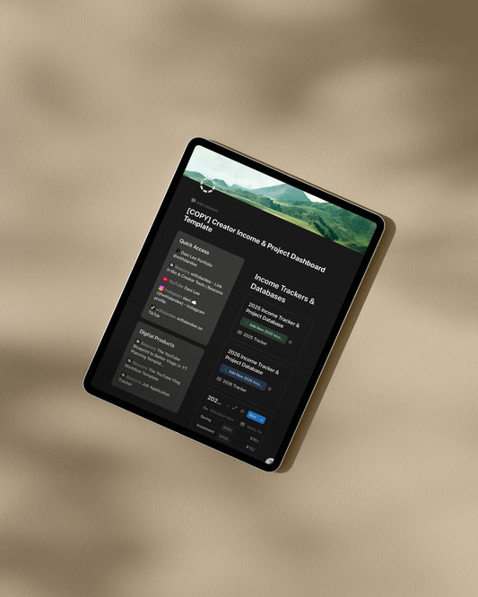 The 2026 Creator Income & Project Tracker (Notion Template)