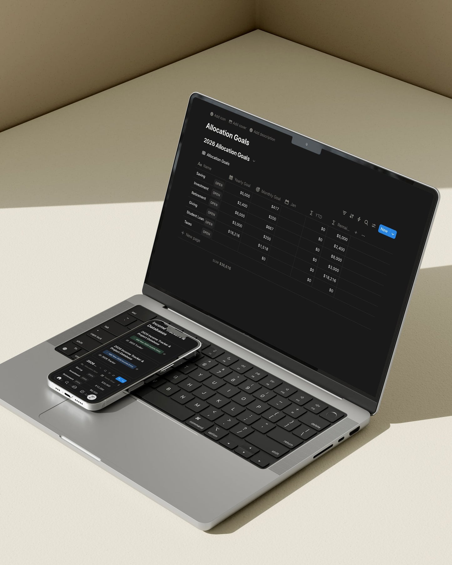 The 2026 Creator Income & Project Tracker (Notion Template)